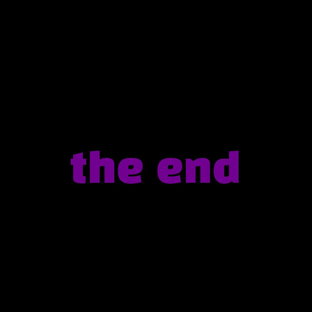 the end 끝